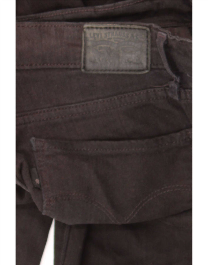 Levi's Mujer 712 Slim Jeans W26 L30 Algodón Negro