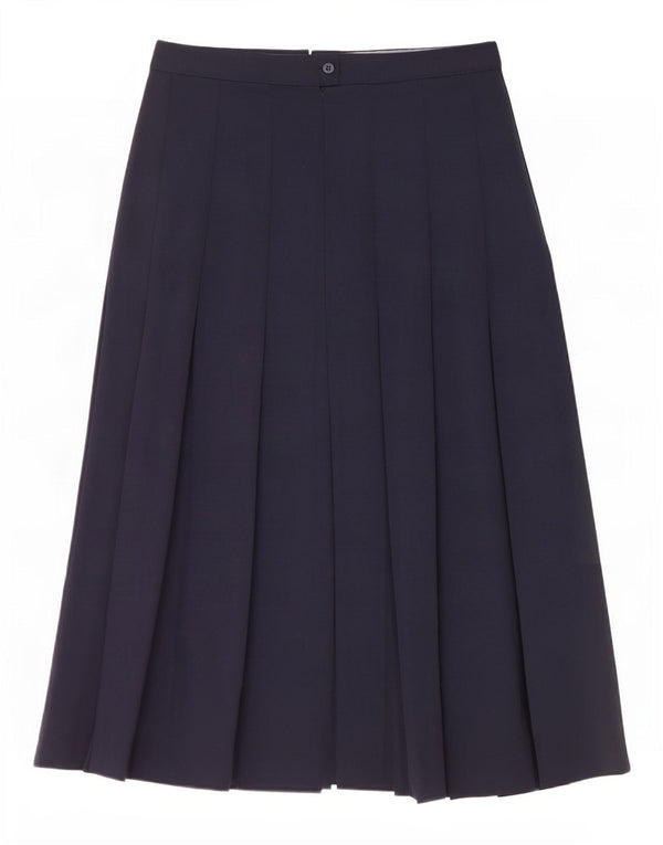 Brian Tucker Falda Plisada de Cintura Alta para Mujer UK 12 Medium W28 Azul Marino