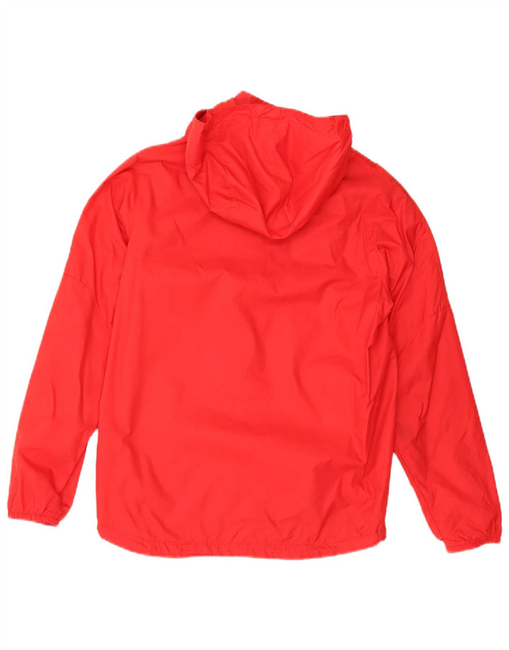 Nike Chaqueta impermeable con capucha para niños de 12 a 13 años, talla grande, nailon rojo