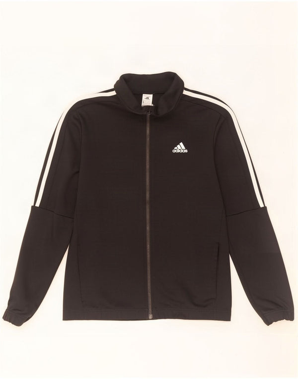 Adidas Chaqueta de chándal para hombre UK 38/40 Mediano Negro Poliéster