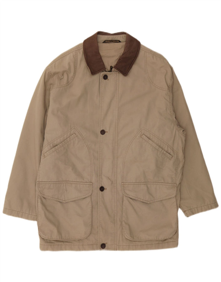 Marks & Spencer Chaqueta utilitaria para hombre UK 38 Algodón beige medio