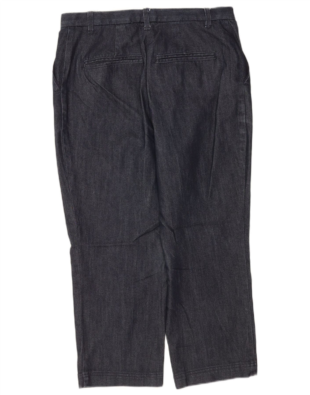 Marks & Spencer Pantalones Capri para Mujer UK 12 Medium W30 L22 Azul Marino