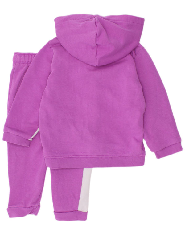 Puma Chándal completo gráfico para bebé niña, 9-12 meses, color morado