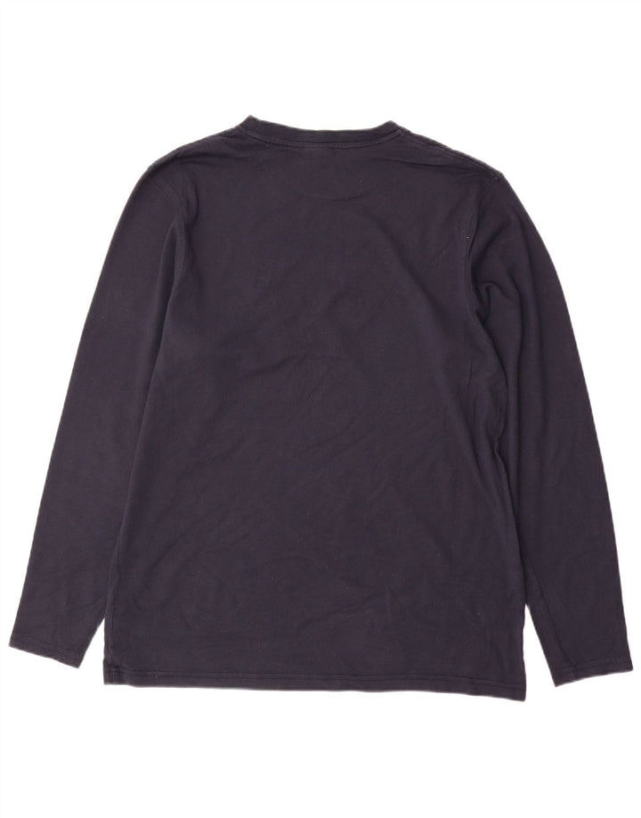 NIKE Camiseta de manga larga para hombre UK 39/41 Medium Azul marino Algodón