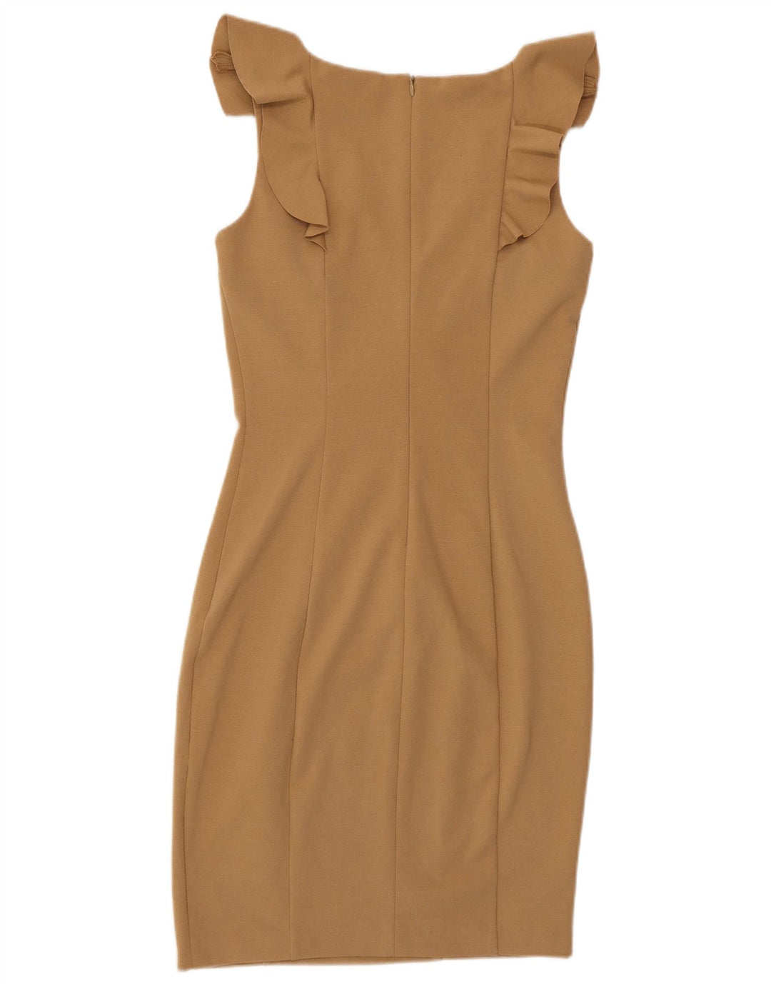 Vestido ajustado sin mangas para mujer Oasis UK 8 Small Marrón Poliéster