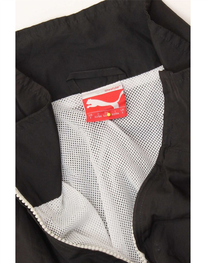 Puma Chaqueta de chándal para hombre, talla grande, color negro