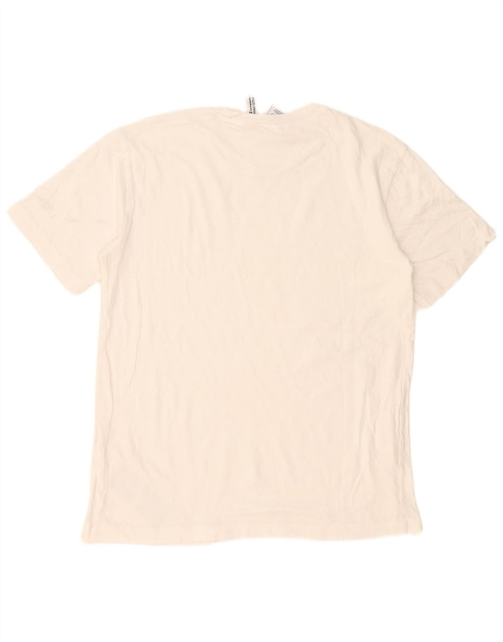 Champion Camiseta Hombre Top Medium Blanco Algodón