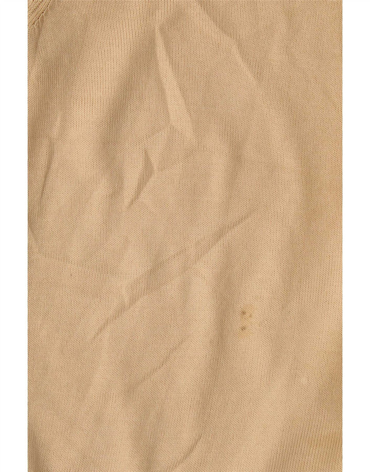Marks & Spencer Jersey con cuello alto para mujer, talla 40, color beige