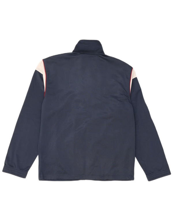 Diadora Mens Chándal Top Chaqueta UK 36 Small Azul Marino Colorblock