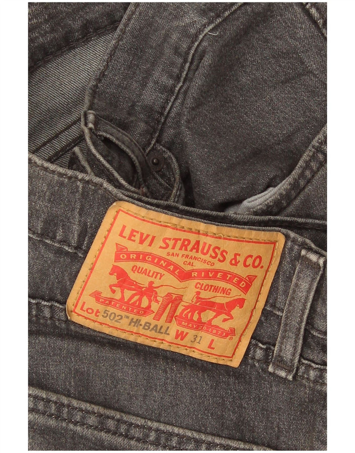 Vaqueros Levi's 502 Tapered para hombre W31 L29 Algodón gris