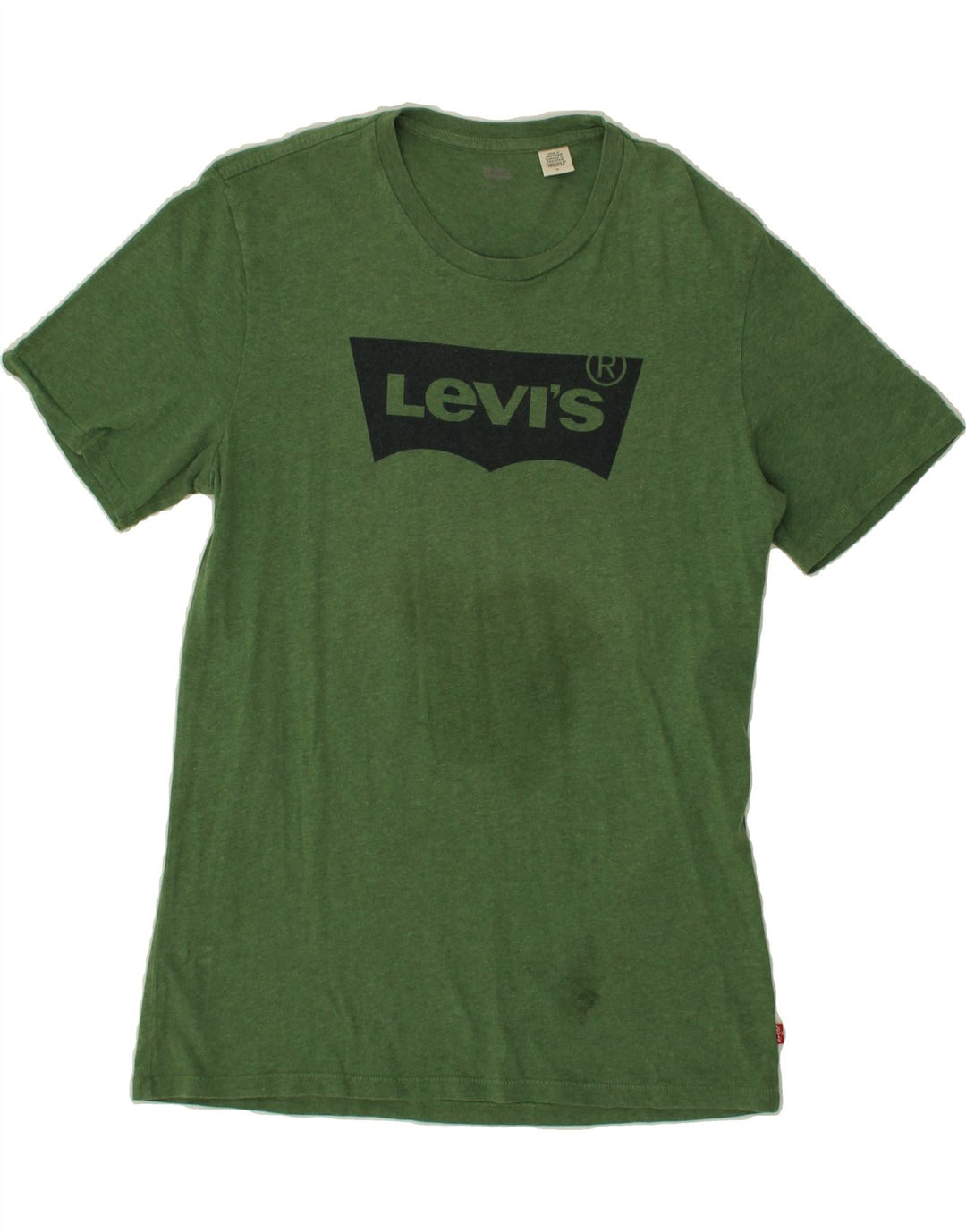 LEVI'S Mens Graphic T-Shirt Top Medium Green Cotton Vintage Levi's and Second-Hand Levi's from Messina Hembry 