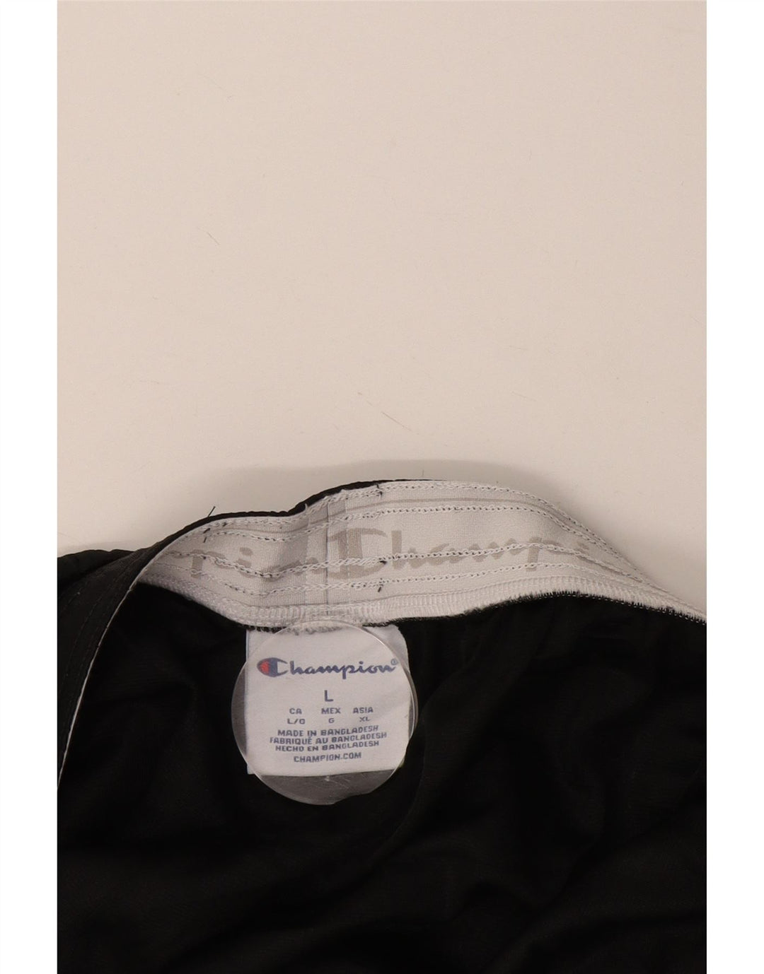 Champion - Pantalones cortos deportivos para hombre, talla grande, color negro