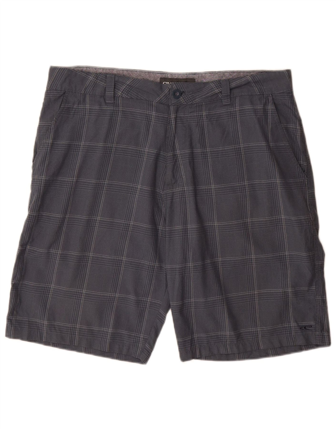 O'Neill Pantalones cortos chinos para hombre W36 Poliéster a cuadros azul marino grande