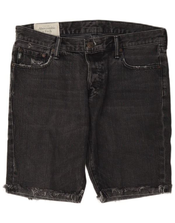 Abercrombie & Fitch Shorts vaqueros para hombre W33 Algodón gris medio