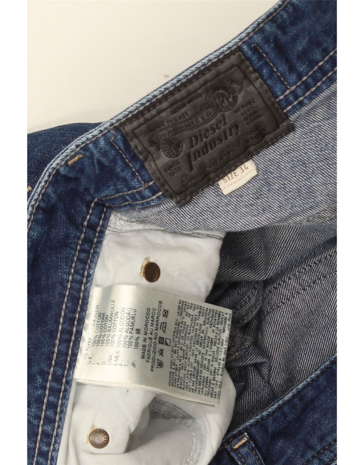 Diesel Mujer Pantalones Cortos De Mezclilla Desgastados W34 Algodón Azul Grande