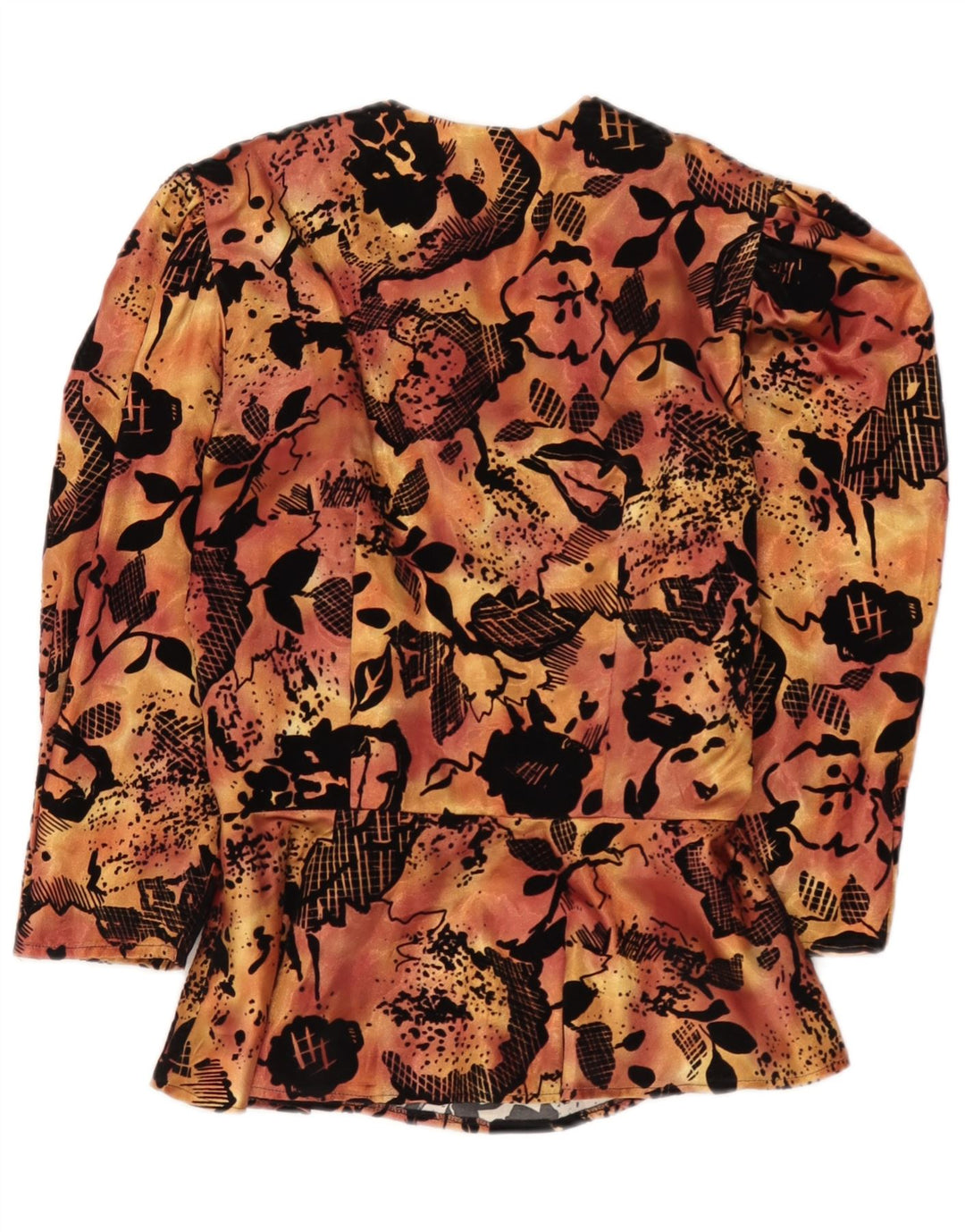 Dorette Blusa de manga 3/4 para mujer Top EU 38 Medio Naranja Floral