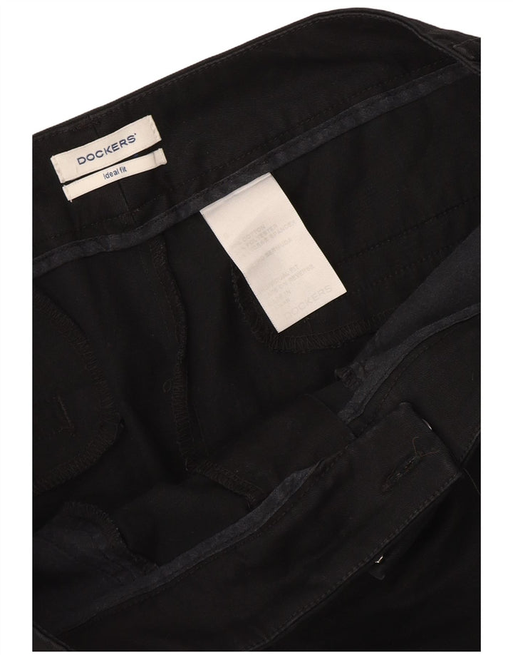 Dockers Pantalones cortos casuales de ajuste ideal para hombre W32 Algodón negro mediano