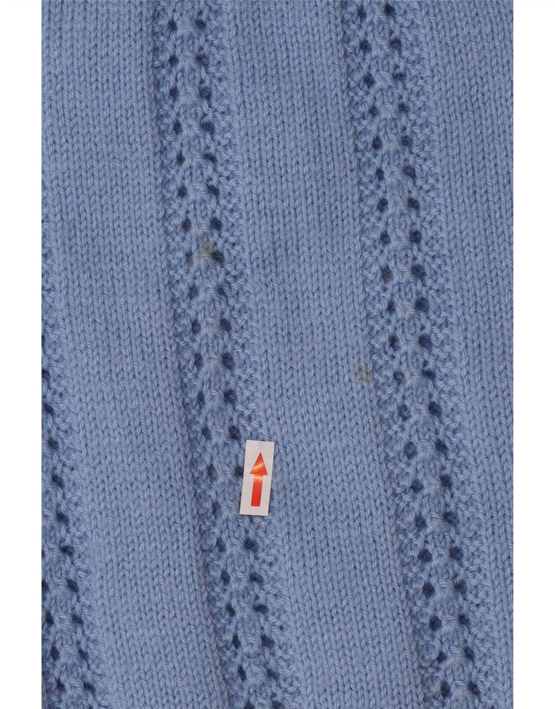 Vintage mujer rollo cuello jersey suéter Reino Unido 14 azul grande