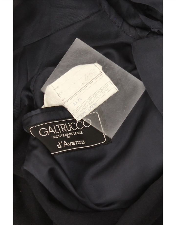 Galtrucco Chaqueta tipo blazer con doble botonadura para hombre IT 40 Large Lana negra