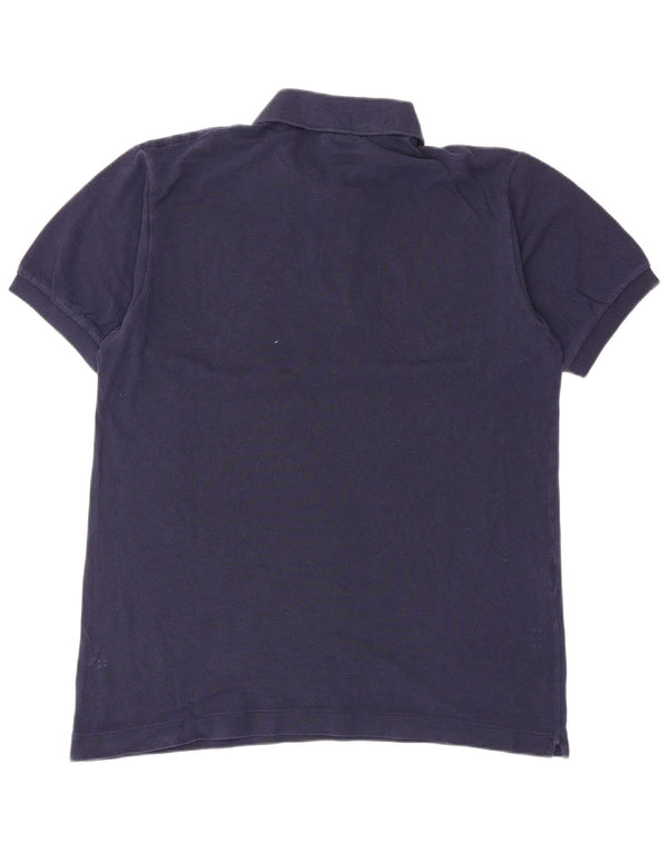 LACOSTE Polo para hombre talla 4 mediano algodón azul marino