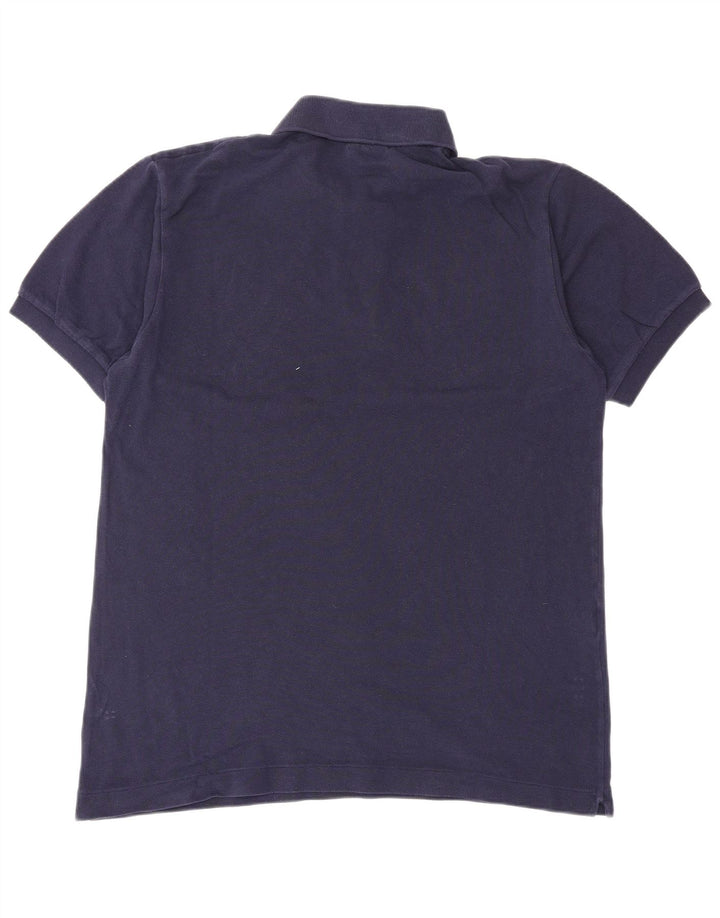 LACOSTE Polo para hombre talla 4 mediano algodón azul marino