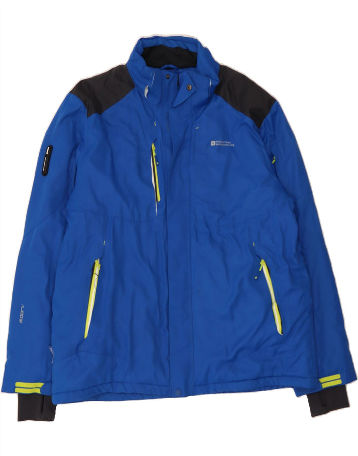 MOUNTAIN WAREHOUSE Mens Windbreaker Jacket UK 44 2XL Blue Colourblock Vintage Mountain Warehouse and Second-Hand Mountain Warehouse from Messina Hembry 
