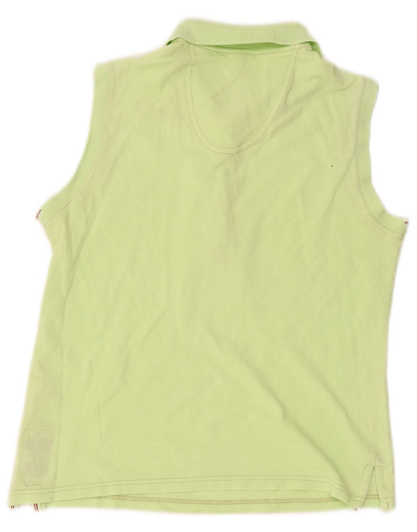 Murphy & Nye Polo sin mangas para mujer UK 10 Small Green Cotton