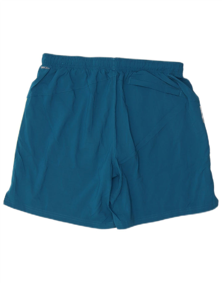PUMA Pantalones cortos deportivos para hombre, color azul grande, color block