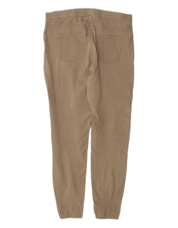 Marks & Spencer Pantalones informales ajustados para mujer UK 40 Large W32 L29 Beige