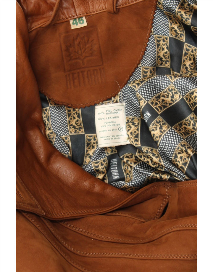 HEITORN Abrigo de ante para mujer EU 46 XL Cuero marrón