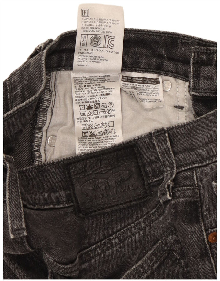 Levi's Vaqueros Tapered Para Mujer W26 L26 Algodón Negro