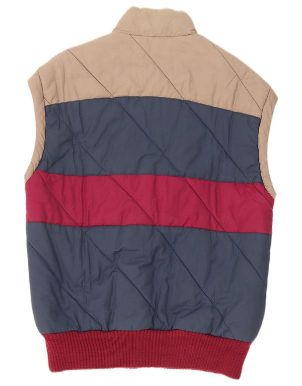 Ellesse Hombre Chaleco acolchado IT 48 Algodón color block azul medio