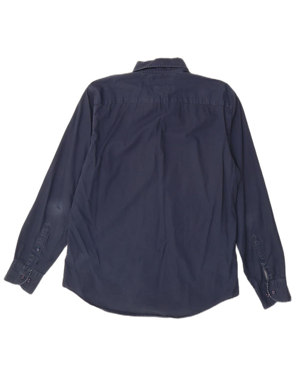 Camisa Tommy Hilfiger Hombre New York Fit Algodón Azul Marino Mediano