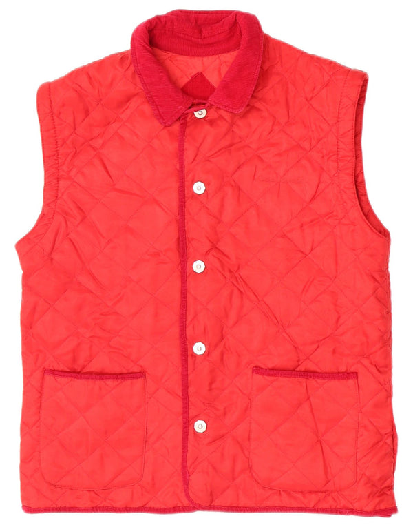 Rica Lewis Chaleco acolchado para hombre UK 36 Small Red Nylon