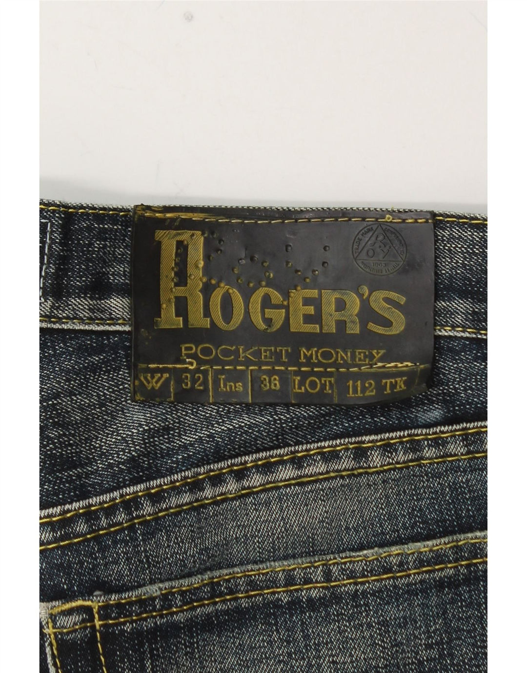 ROY ROGERS Vaqueros rectos para hombre W32 L30 Algodón azul
