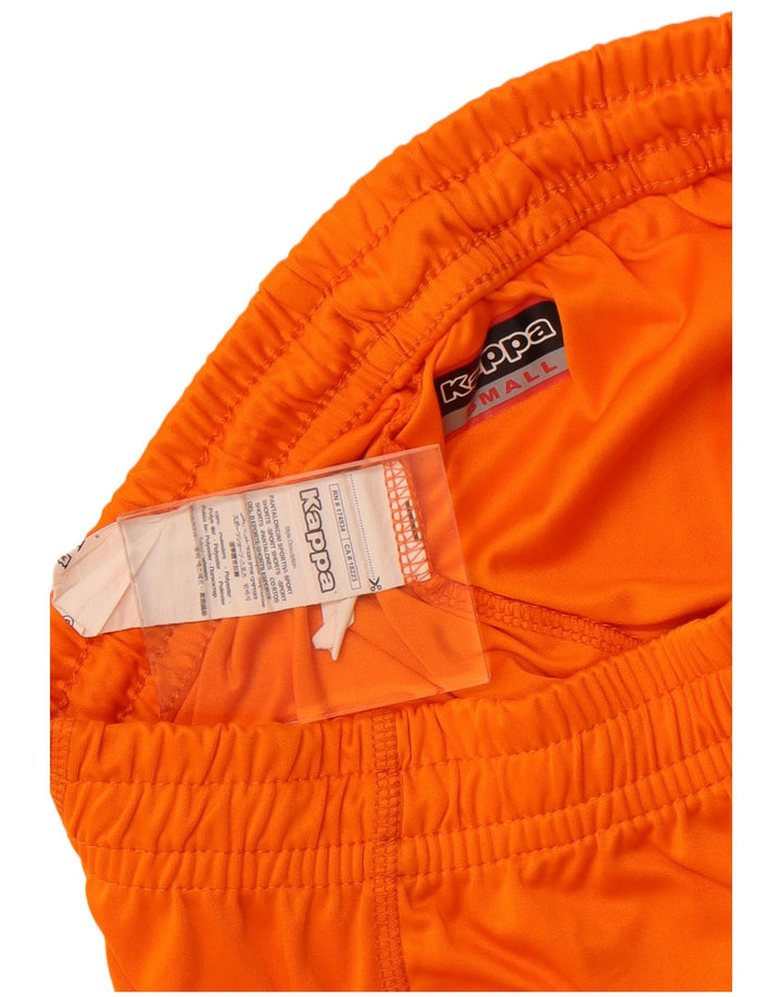 Kappa Mens Graphic Sport Shorts Small Naranja Poliéster