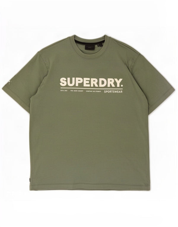 Superdry Camiseta Gráfica De Algodón Verde Grande Para Hombre