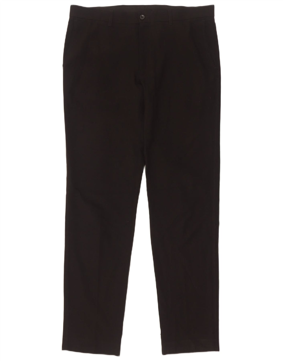 Marks & Spencer Pantalones chinos ajustados para hombre W34 L33 Poliéster negro