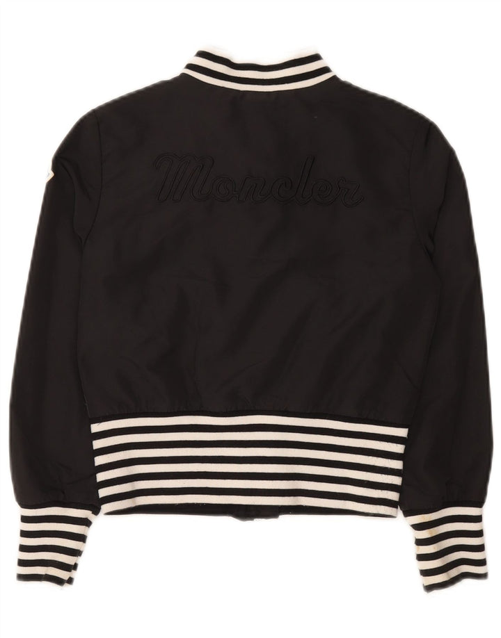 Moncler Cazadora Bomber Corta para Niña 9-10 Años Poliamida A Rayas Negro