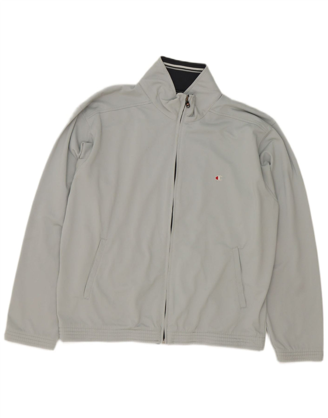 Champion Chaqueta De Chándal Para Hombre Poliéster Gris Medio