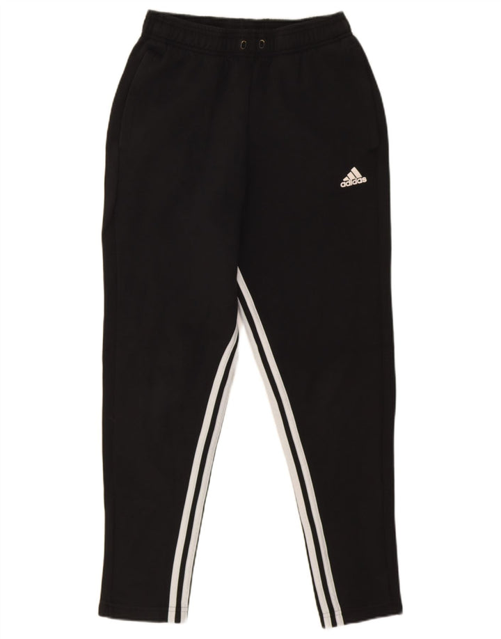 Adidas - Pantalón de chándal para hombre, talla pequeña, algodón negro