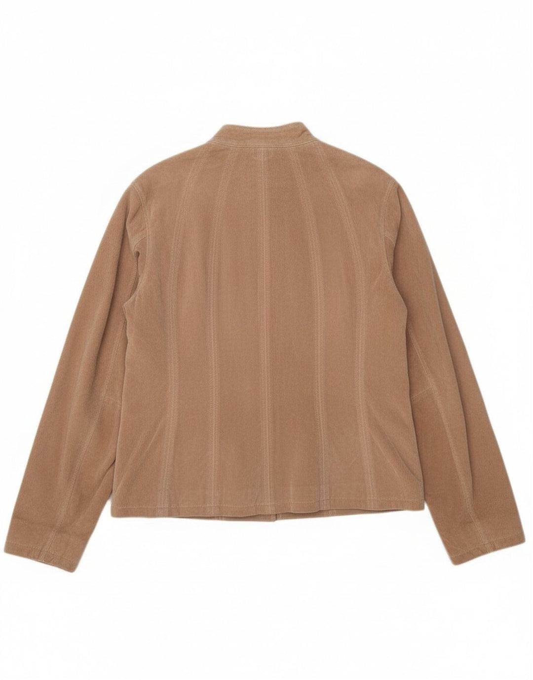 Zarro Chaqueta Bomber De Ante Mujer IT 52 2XL Cuero Beige