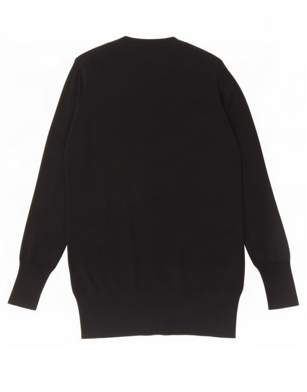 Zara - Cárdigan largo para mujer, talla 40, talla grande, viscosa negra