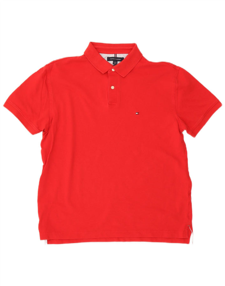 Tommy Hilfiger Polo Regular Fit para Hombre Algodón Rojo Grande