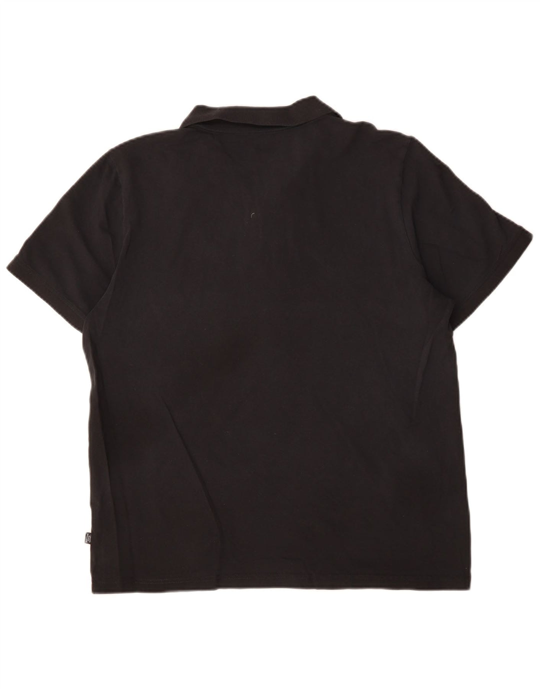 PUMA Polo para hombre grande de algodón negro