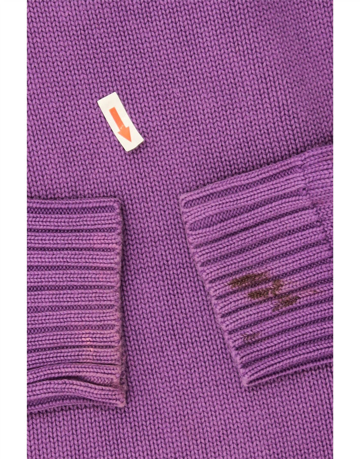 Zara Hombre Jersey Con Cuello En V Jersey Grande Púrpura