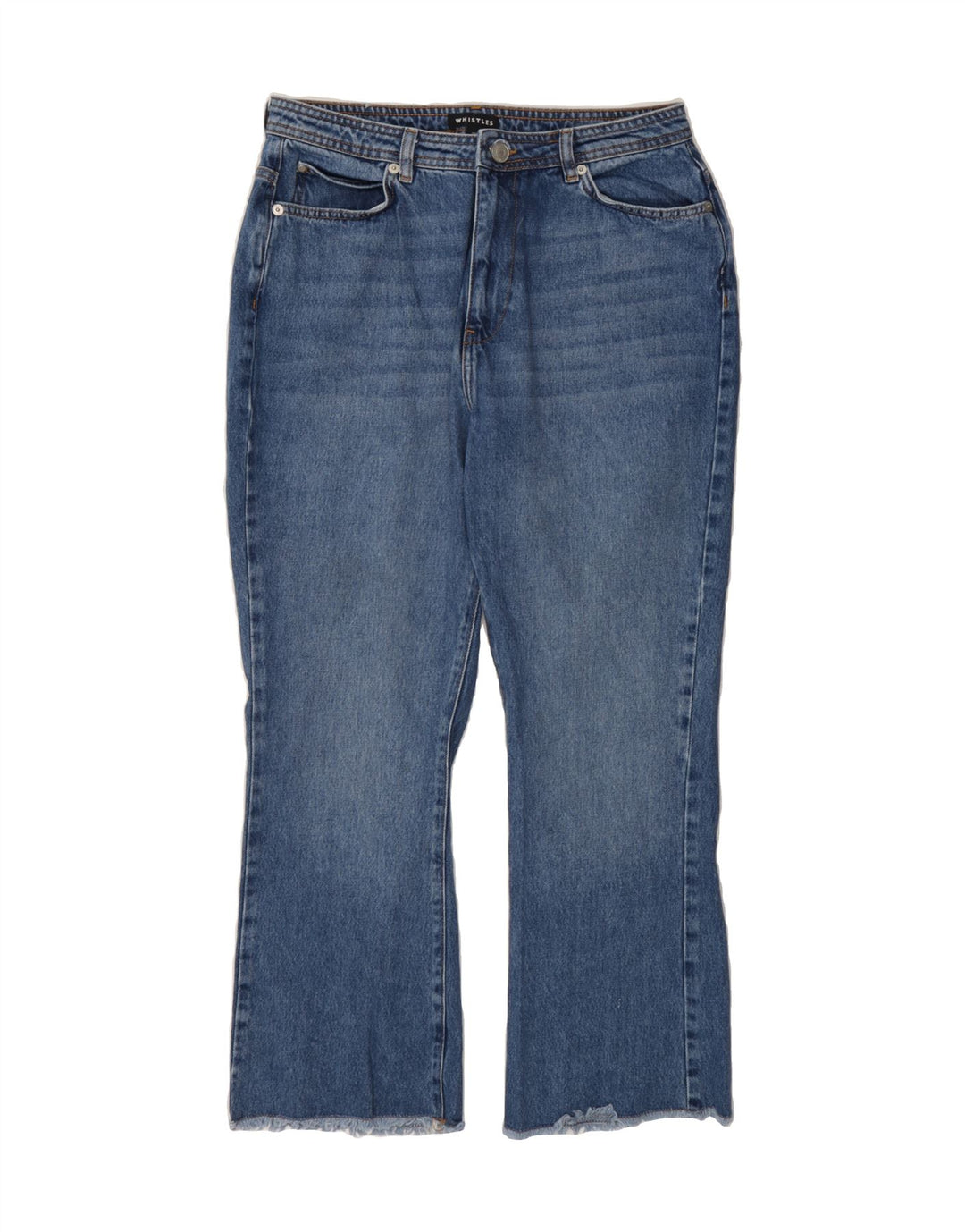 WHISTLES Womens High Rise Bootcut Jeans W32 L27 Blue Cotton Vintage Whistles and Second-Hand Whistles from Messina Hembry 
