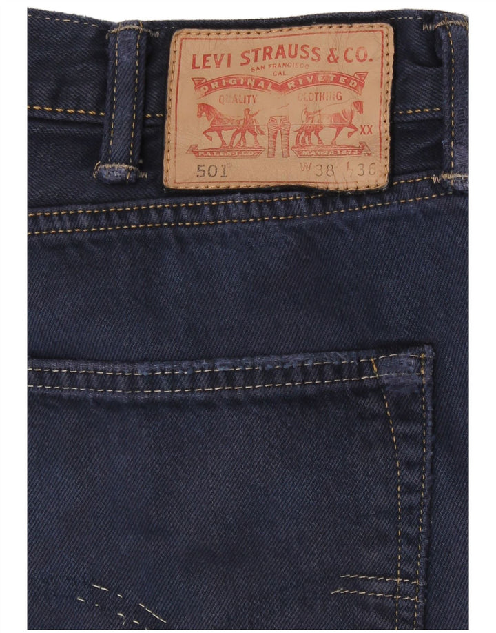 Levi's Hombre 501 Vaqueros Rectos W38 L27 Azul Marino