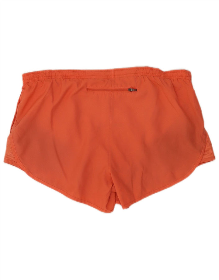 Nike - Pantalones cortos deportivos Dri Fit para mujer, talla 40, poliéster, color naranja medio