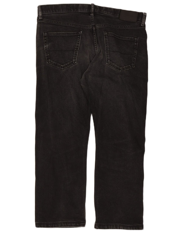 Marks & Spencer Vaqueros rectos para hombre W36 L27 Algodón negro